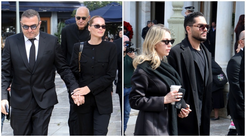 Κηδεία Μαρινέλλας: Ρέμος -  Μάστορας συγκινημένοι στο τελευταίο «αντίο» [βίντεο]